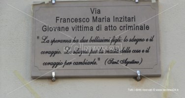L’epigrafe che ricorda Francesco Inzitari